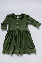 Load image into Gallery viewer, Kids 3/4 Sleeve Peplum Dress