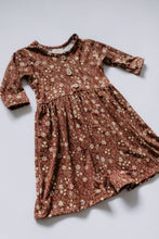 Load image into Gallery viewer, Kids 3/4 Sleeve Peplum Dress