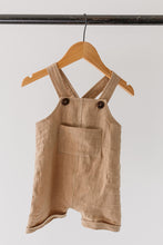 Load image into Gallery viewer, Kids Linen Shorts Overalls