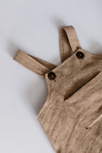 Load image into Gallery viewer, Kids Linen Shorts Overalls