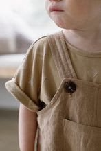 Load image into Gallery viewer, Kids Linen Shorts Overalls