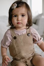 Load image into Gallery viewer, Kids Linen Shorts Overalls