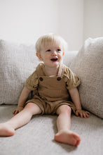 Load image into Gallery viewer, Kids Linen Shorts Overalls