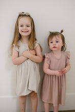 Load image into Gallery viewer, Kids Peplum Ruffle Sleeve Dress