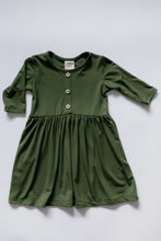 Load image into Gallery viewer, Kids 3/4 Sleeve Peplum Dress
