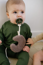 Load image into Gallery viewer, Infant Sherpa Moon Pacifier Holder
